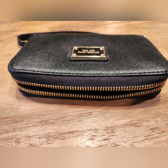 Michael Kors Genuine Leather Wristlet - Picture 6 of 8